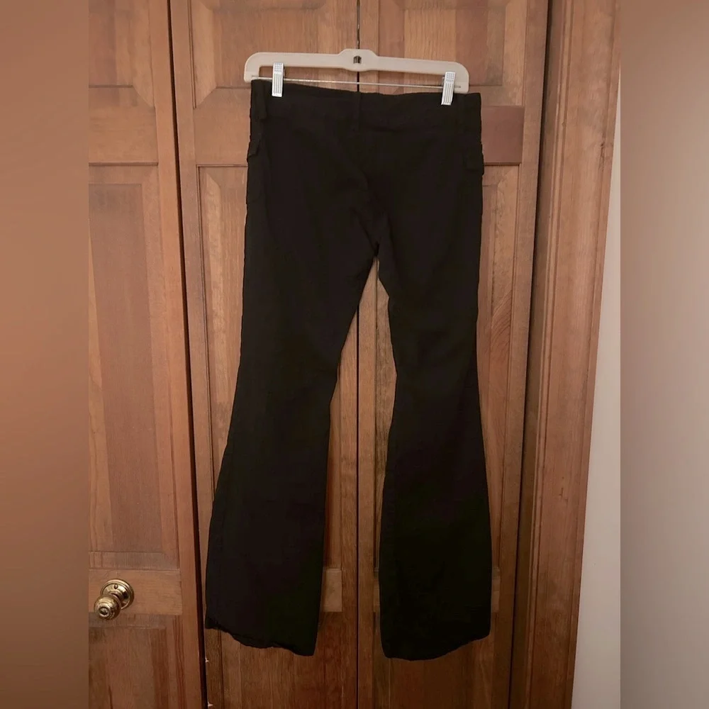 Brandy Melville J. Galt Women Black Agatha Low Rise Boot Cut Cotton Blend Pants